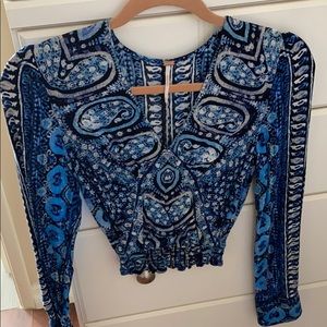Free people long sleeve blouse